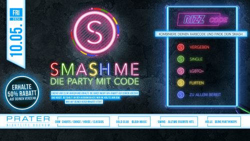 SMASH ME – Die Party mit Code